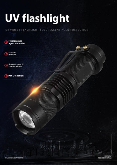 Linterna UV Profesional para Detección de Fluorescencia - Lámpara Scorpion Luz Púrpura - Image 15