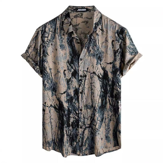 Camisa Hawaiana de Manga Corta con Solapa - Image 16