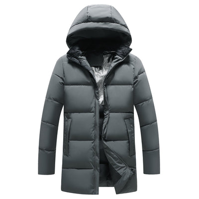 Chaqueta de Algodón Graphene para Hombre con Capucha Desmontable - Extra Gruesa y Moderna - Image 6