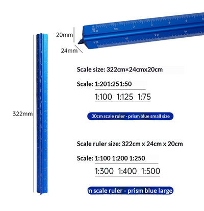 Regla Triangular de Aluminio para Diseño y Dibujo Profesional - Image 14