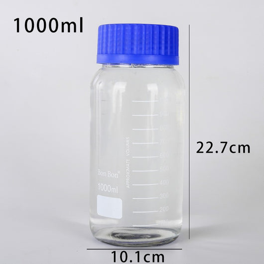 Botellas de Reactivo de Vidrio Oscuro con Tapa - 250ml, 500ml y 1000ml - Image 18