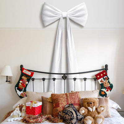 Moño Navideño de Terciopelo Oversized para el Hogar - Image 17