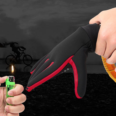 Guantes de Ciclismo con Forro Polar, Cálidos y Compatibles con Pantalla Táctil - Image 6