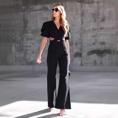 Pantalones Vaqueros Siamés de Pierna Ancha para Mujer - Image 2