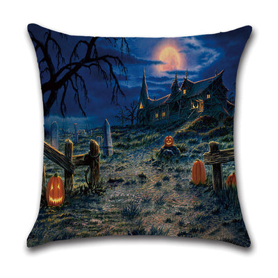 Colección de Arte Geométrico Ramadán Halloween: Paisaje Abstracto y Divertido - Image 3
