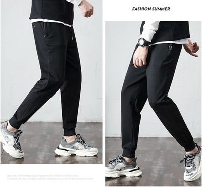 Pantalones de Algodón con Puños Fruncidos - Image 9