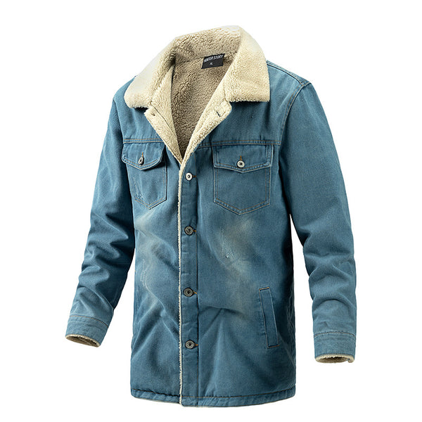 Chaqueta Denim con Forro Polar para Hombre