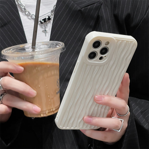 Funda Protectora Blanca Corrugada para Celular