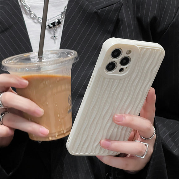 Funda Protectora Blanca Corrugada para Celular