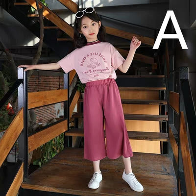 Conjunto Deportivo Infantil Estilo Western con Pantalón Ancho de Dos Piezas - Image 10