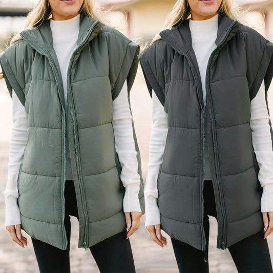 Chaleco Térmico Slim sin Mangas con Cuello Alzado