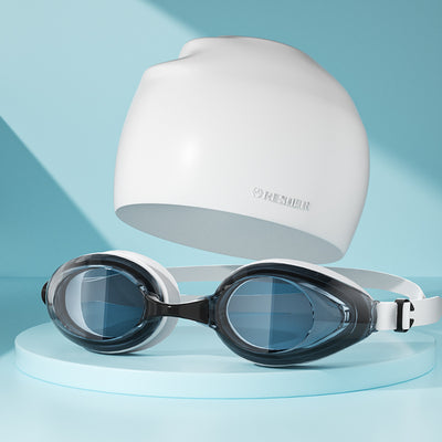 Gafas de Natación HD Anti-Empaño con Gorro - Marco Grande Impermeable - Image 11