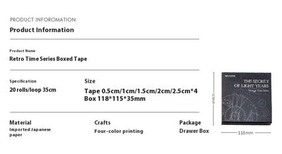 Cuaderno Retro Mr Paper Suit Tape - Diseño Creativo y Personalidad Única - Image 29