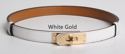 Cinturón de Cuero Genuino para Mujer Ancho 1.8cm con Herraje Dorado - Image 16