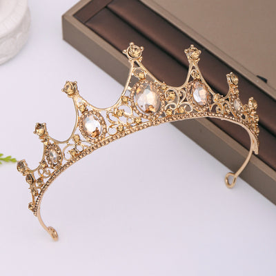 Diadema Corona de Cristales Champagne - Image 9
