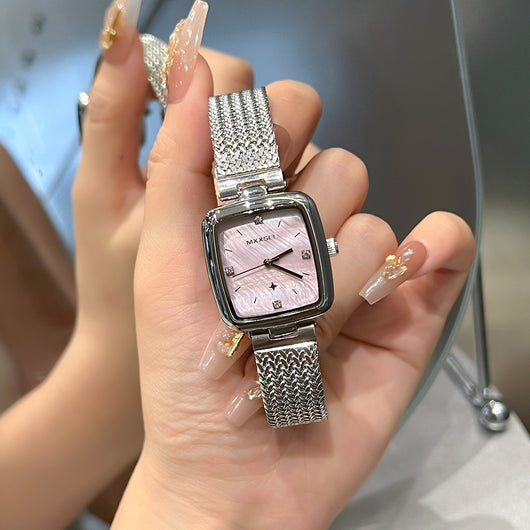 Reloj Cuadrado Retro Vintage para Mujer con Diseño Estrellado - Image 4