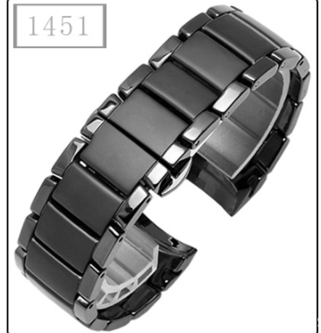 Reloj Deportivo con Pulsera de Cerámica Mate y Bisel Brillante Negro - Image 6