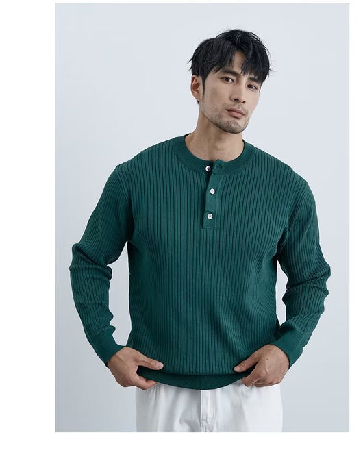Suéter Ejecutivo Preppy de Manga Larga para Hombre - Image 29