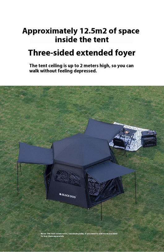 Tienda de Campaña Hexagonal Automática de Apertura Rápida - Image 16