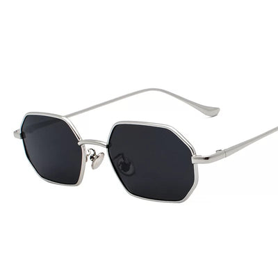 Gafas de Sol Retro Espejo Pequeñas con Lentes Negros - Image 10