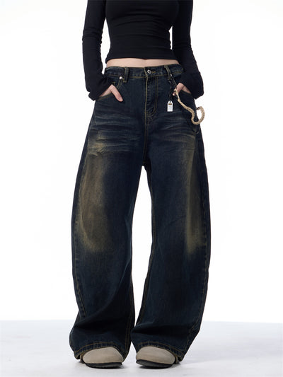 Pantalones Vaqueros Vintage Desgastados Estilo Americano - Image 5
