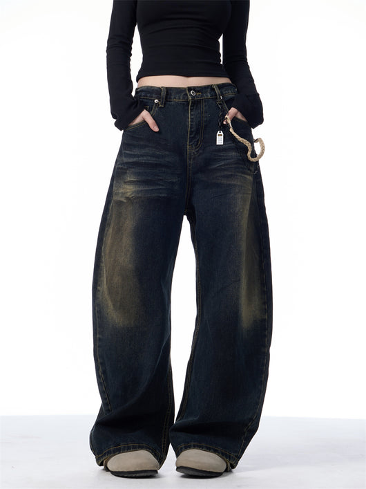 Pantalones Vaqueros Vintage Desgastados Estilo Americano - Image 5