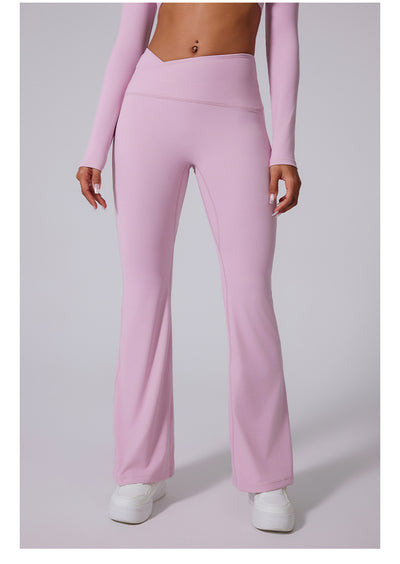 Pantalones Yoga Cintura Alta con Textura Satinada y Control Abdominal - Image 13