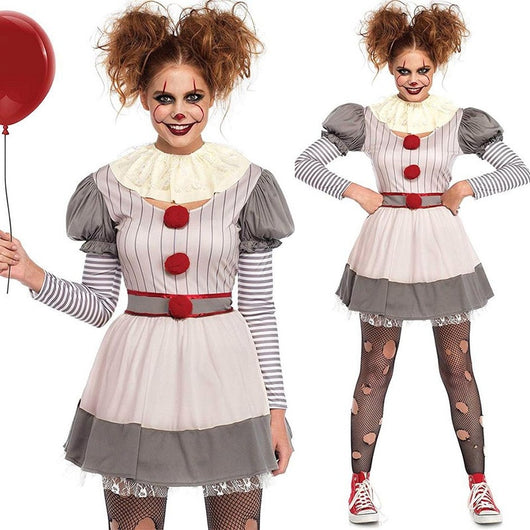 Disfraz de Payaso Terrorífico - Traje Completo para Halloween y Películas de Horror