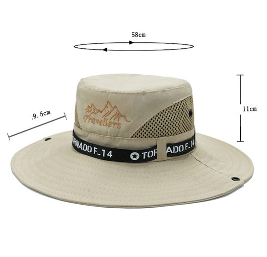 Gorra de Visera Ancha Transpirable para Pesca y Montaña - Protección Solar para Hombre - Image 10