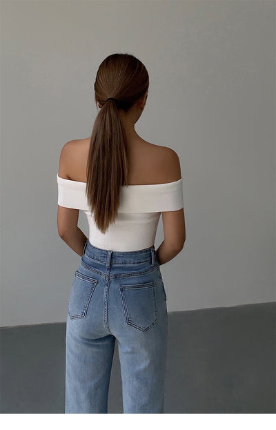 Top Tejido Asimétrico Cropped para Mujer - Image 12