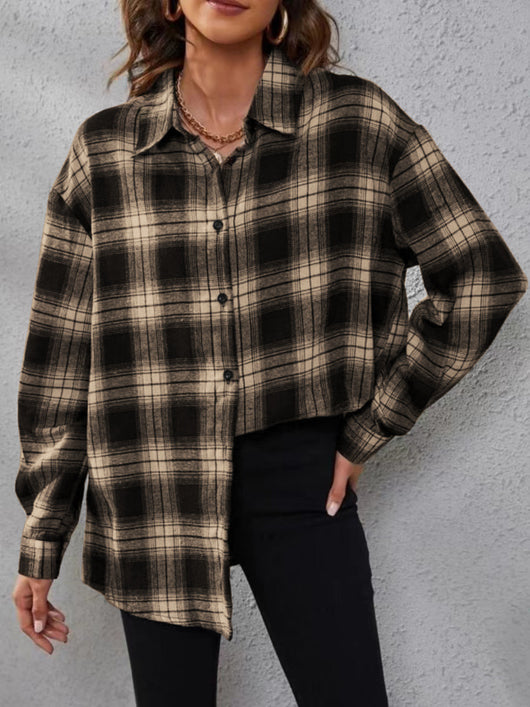 Cardigan Cuadros Suelto para Mujer - Image 20