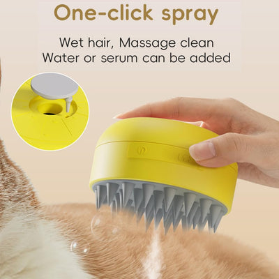 Cepillo de Vapor 3 en 1 para Gatos y Perros - Masajeador y Limpiador Recargable - Image 5