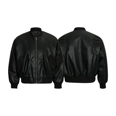 Chaqueta de Cuero PU y Algodón - Estilo Urbano Minimalista para Invierno - Image 20