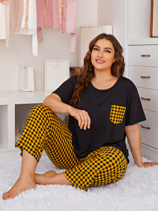 Pijama de Cuadros para Mujer - Conjunto Cómodo de Pantalón y Blusa - Image 6