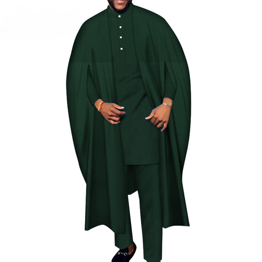 Conjunto de 3 Piezas: Bata, Camiseta y Pantalón para Hombre - Image 8