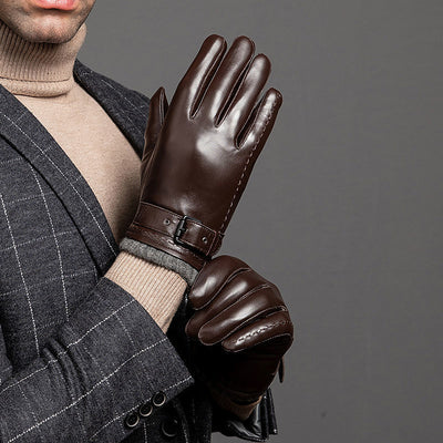 Guantes Térmicos de Gamuza para Conducir y Ciclismo con Tecnología Aislante - Image 3