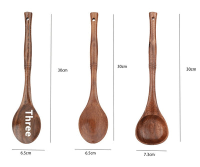 Espátula de Madera con Mango Largo Antiadherente - Utensilios de Cocina Profesionales - Image 10