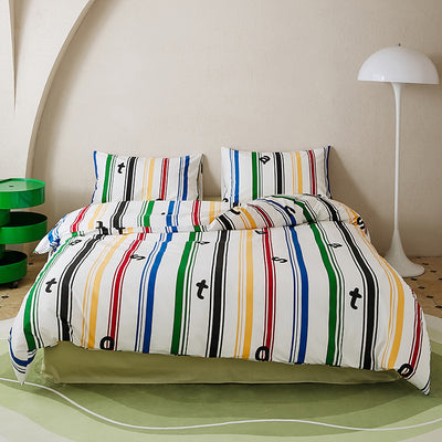 Juego de Cama 4 Piezas 100% Algodón con Estampado - Image 16