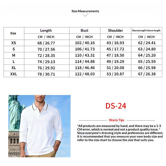 Polo Jacquard de Manga Larga Secado Rápido para Hombre - Image 11