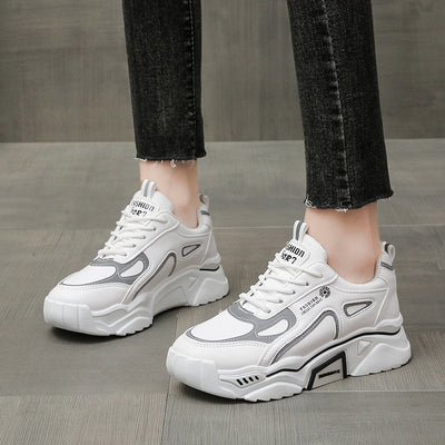 Tenis Blancos Casuales para Correr - Estilo Trendy para Estudiantes - Image 10