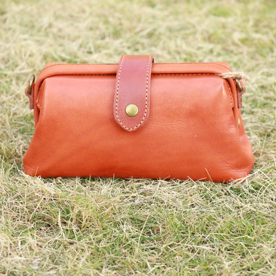 Bolso de Cuero Curtido al Vegetal Estilo Retro para Mujer - Image 2