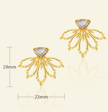 Aretes de Plata Esterlina Hechos a Mano con Piedras Naturales - Image 6