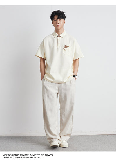 Polo Manga Corta Versátil para Hombre - Camiseta Clásica Multiuso - Image 9