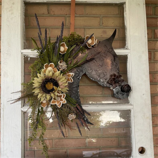 Guirnalda Navideña Cabeza de Caballo con Esferas Decorativas - Image 14