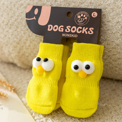 Calcetines Antideslizantes para Mascotas con Ojos Grandes y Diseño Adorable - Image 22