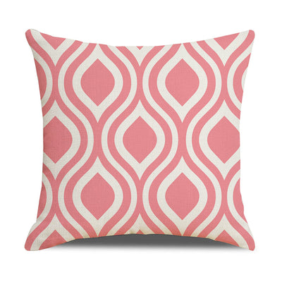 Funda de Almohada Lino Geometría Simple - Diseño Moderno para Sofá y Hogar - Image 56