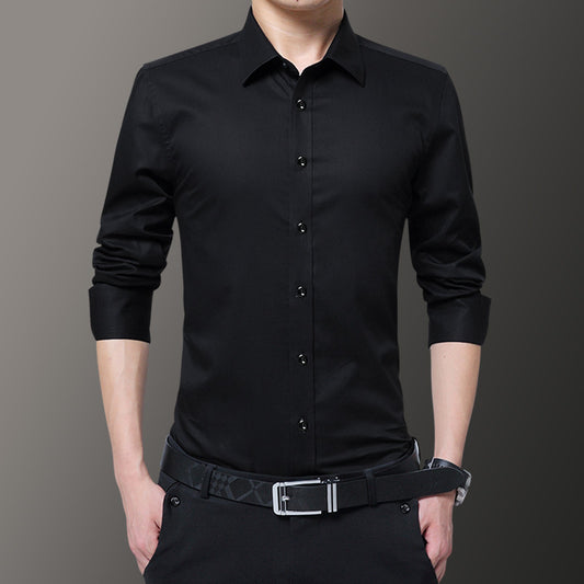 Blazer Ejecutivo Blanco y Negro de Manga Larga para Hombre - Image 2