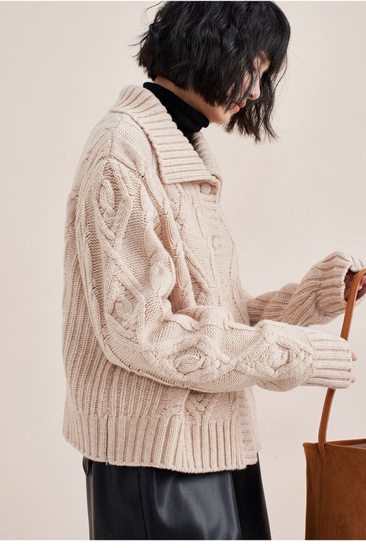 Cardigan Grueso de Algodón Suave - Abrigo Casual Cómodo - Image 10