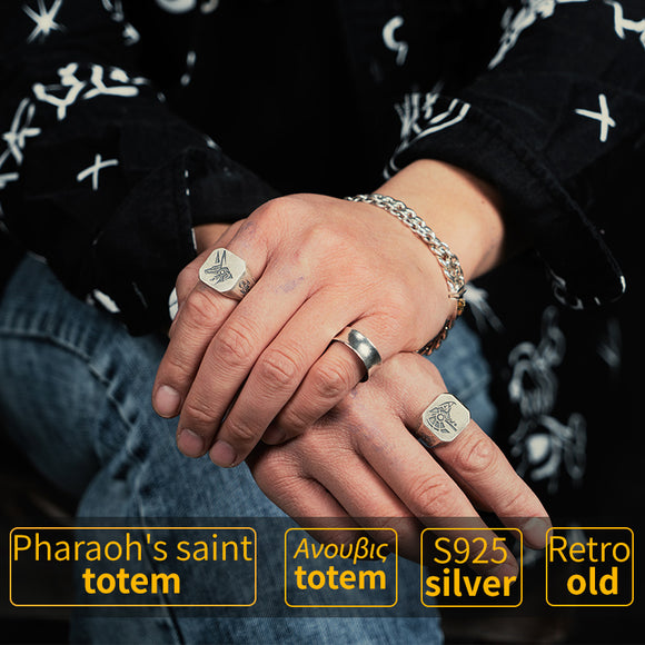 Anillo de Plata Tailandesa Ojo de Horus - Símbolo Egipcio de Protección