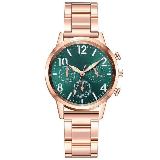 Reloj de Pulsera Luminoso Multifuncional para Mujer con Banda de Acero - Image 5
